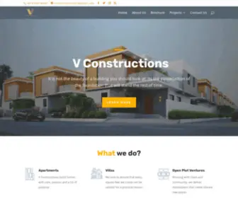 Vconstructionsts.com(V Constructions KNR) Screenshot