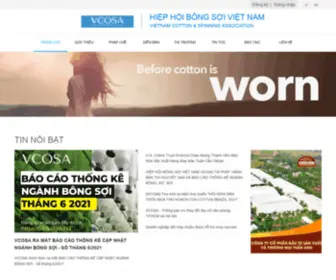 Vcosa.org.vn(Hiệp hội Bông Sợi Việt Nam) Screenshot