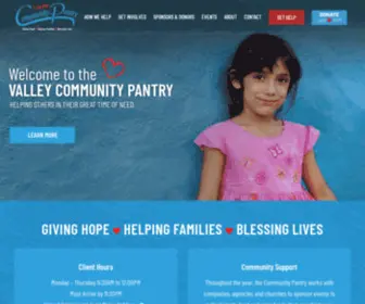 VCpcares.org(Valley Community Pantry) Screenshot