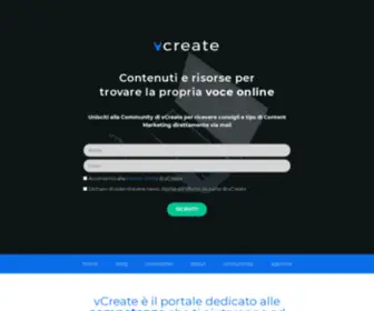 Vcreate.it(Content Marketing e Innovazione Digitale) Screenshot