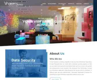 VCRYPTSYstems.com(VCrypt Systems India) Screenshot
