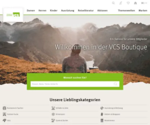 VCS-Boutique.ch(Startseite VCS) Screenshot