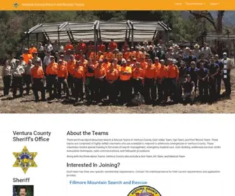 Vcsar.org(Ventura County Search and Rescue Teams) Screenshot