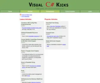 VCskicks.com(Visual C# Kicks) Screenshot
