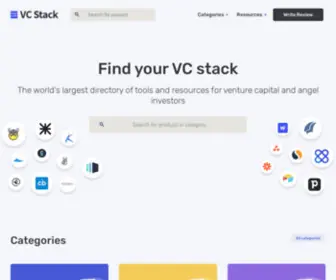 VCstack.io(Venture Capital Investor Software & Tools) Screenshot