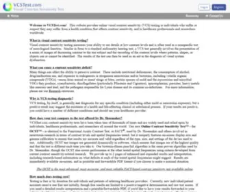 VCstest.com(Visual Contrast Sensitivity Testing) Screenshot
