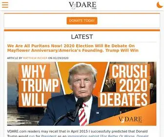 Vdare.com(America's Immigration Voice) Screenshot