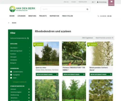 Vdberk-Rhododendron.de(Vd Berk) Screenshot
