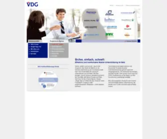 VDG-Portal.de(Willkommen im VDG Authentifizierungs) Screenshot