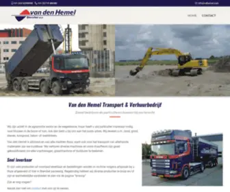 Vdhemel.com(Van den Hemel Transport en Verhuurbedrijf Biervleit) Screenshot
