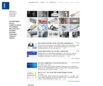 Vdid.de(Verband Deutscher Industrie Designer e.V) Screenshot