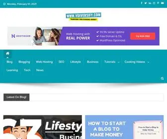 Vdiversify.com(Blogging, SEO, Make Money Online, Affiliate Marketing) Screenshot