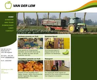 Vdlem.nl(Van der Lem Groothandel in Groente en Fruit te Uitgeest) Screenshot