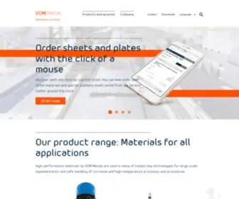 VDM-Metals.com(VDM Metals) Screenshot