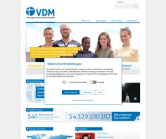 VDM.org(Die Vereinigte Deutsche Missionshilfe (VDM)) Screenshot