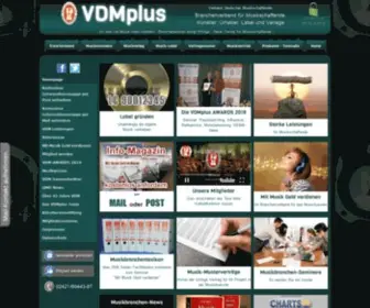 VDMplus.de(Der Musikbranchenverband mit über 45 Jahren Erfahrung) Screenshot