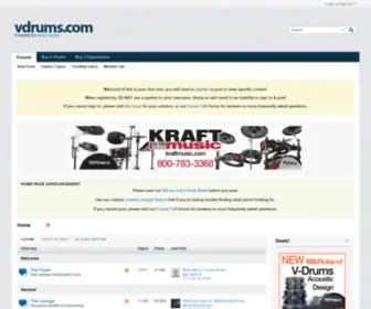 Vdrums.com(VDrums Forum) Screenshot