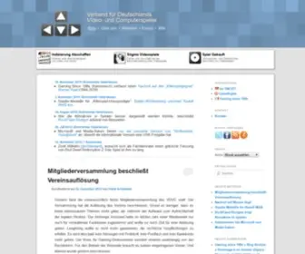VDVC.de(Verbraucherverband der Computerspieler) Screenshot
