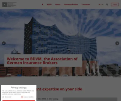 VDVM.de(Verband Deutscher Versicherungs) Screenshot