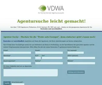 Vdwa.de(Agentursuche) Screenshot