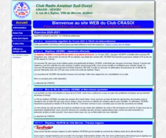 VE2Cev.qc.ca(Club Radio Amateur du Sud) Screenshot