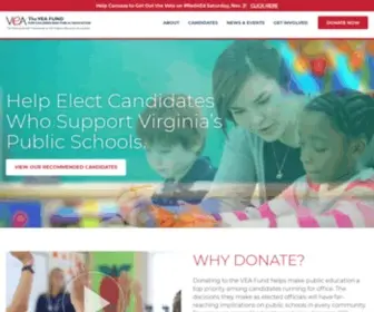 Veafund.org(Help Elect Candidates Who Support Virginia’s Public Schools) Screenshot