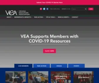 Veanea.org(Virginia Education Association) Screenshot