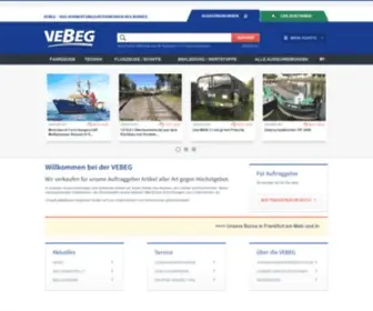 Vebeg.de(Willkommen bei der VEBEG) Screenshot