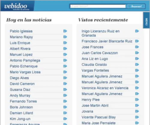 Vebidoo.es(Vebidoo búsqueda de personas) Screenshot