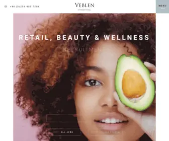 Veblen-INT.com(Cosmetics, Aesthetics & Retail Recruitment) Screenshot