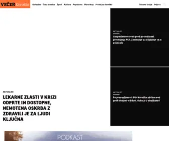 Vecerkoroska.com(Večer) Screenshot