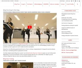 Vechtsportschooldenhaag.nl(Vechtsportschool voor Wing Chun Kung Fu in Den Haag) Screenshot