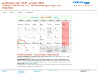 Vecko-Kalender.com(Veckokalender 2022 Januari) Screenshot