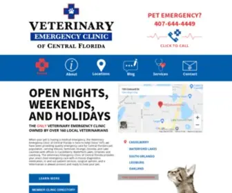 Veconline.com(The Veterinary Emergency Clinic of Central Florida) Screenshot