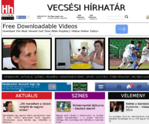 Vecsesi-Hirhatar.hu(Vecsés) Screenshot