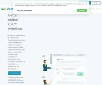 Vectera.com(Great client meetings start here) Screenshot