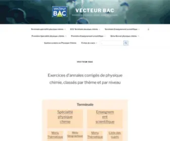 Vecteurbac.fr(Vecteur Bac) Screenshot