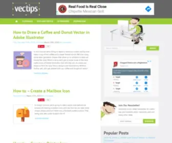 Vectips.com(Adobe Illustrator Tutorials) Screenshot