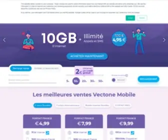 Vectonemobile.fr(SIMs gratuites) Screenshot