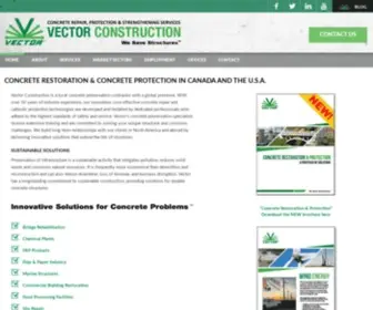 Vector-Construction.com(Concrete Preservation Repair & Restoration) Screenshot