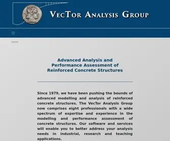 Vectoranalysisgroup.com(Advanced Analysis and Performance Assessment of Reinforced Concrete Structures) Screenshot