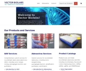 Vectorbiolabs.com(Your Trusted Partner in Gene Delivery) Screenshot