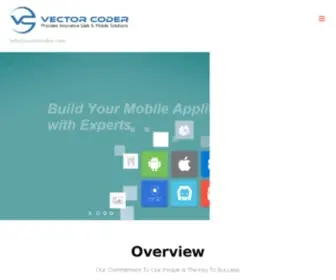 Vectorcoder.com(Provides innovative web and mobile solutions) Screenshot
