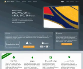Vectormagic.com(Vector Magic Precision Bitmap To Vector Conversion Online) Screenshot