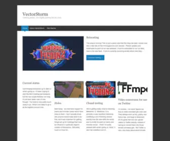 Vectorstorm.com.au(Creating games) Screenshot