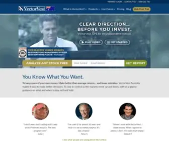 Vectorvest.com.au(Stock Analysis and Portfolio Management System) Screenshot