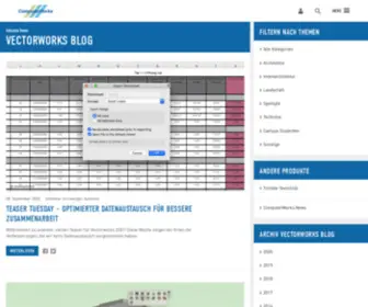 Vectorworksblog.de(Vectorworks Blog) Screenshot