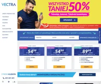 Vectra.pl(Internet, telewizja, TV Smart, telefonia komórkowa) Screenshot