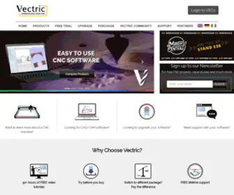 Vectric.com(Vectric CNC software) Screenshot