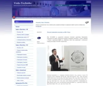 Veda-Technika.sk(Veda a Technika SR) Screenshot